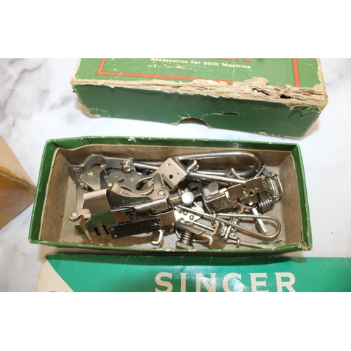 56 - SINGER Accessories Some Boxed