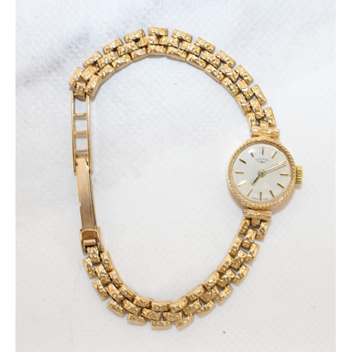 Stamped 375 Gold Rotary Watch Untested Total