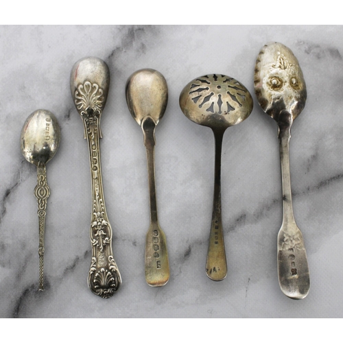 554 - Five Silver Hallmarked Spoons