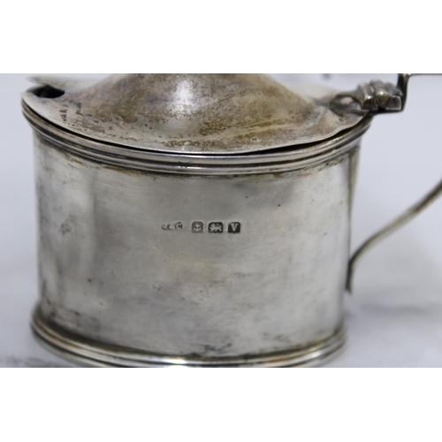 568 - Silver Hallmarked Mustard Pot