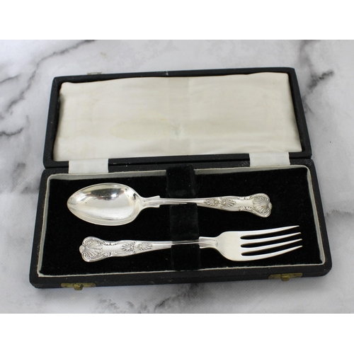 571 - Silver Plated Spoon/Folk Set Boxed