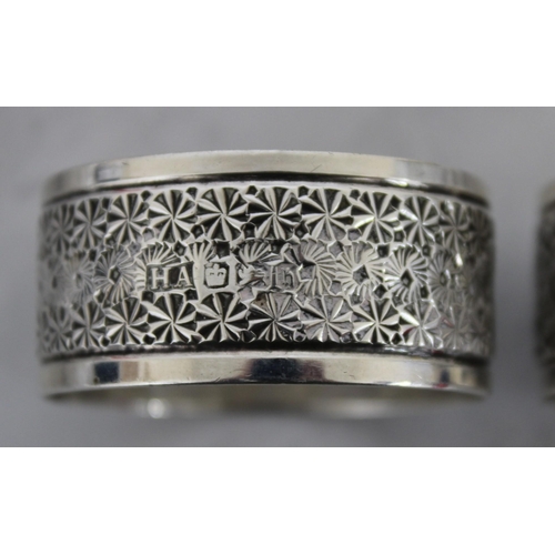 572 - Two Silver Hallmarked Napkin Rings