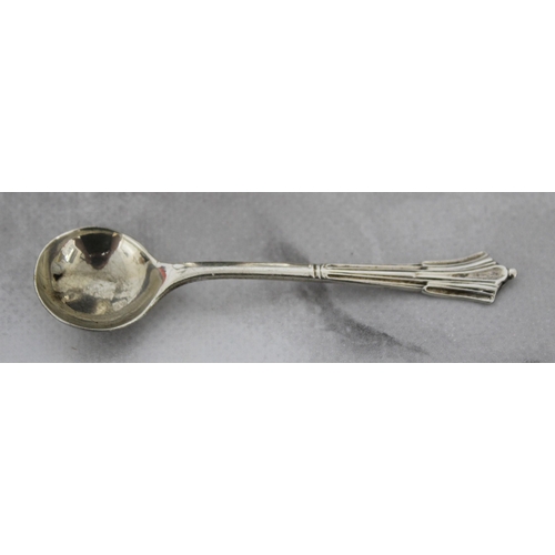 573 - Silver Hallmarked Mustard Pot & Spoon