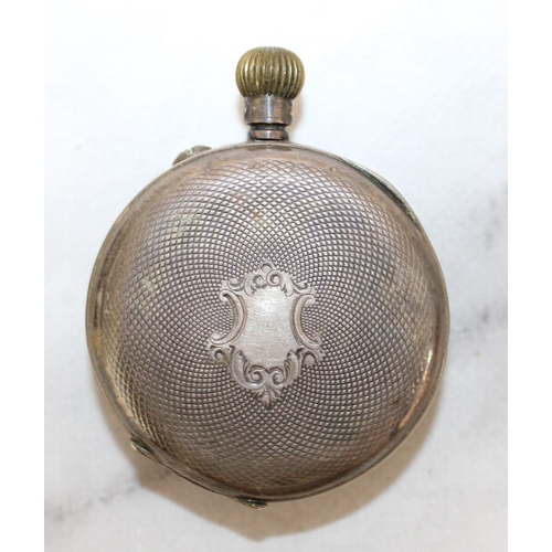 500 - Stamped 0.935 Hallmarked Pocket Watch Untested