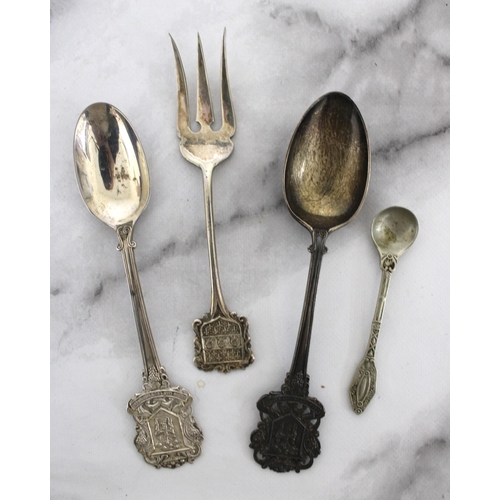 579 - Silver Hallmarked Spoons & Folk