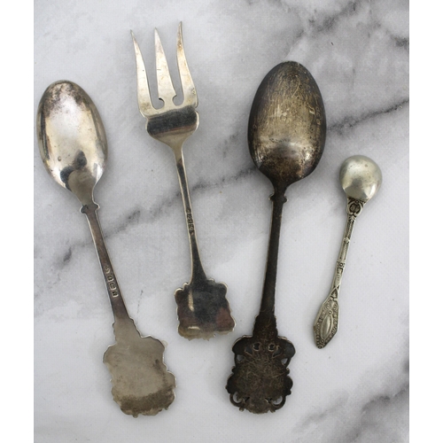 579 - Silver Hallmarked Spoons & Folk