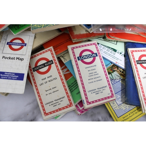 243 - Large Quantity Of Collectable Maps/Leaflets Etc