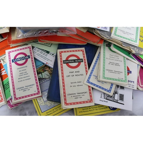 243 - Large Quantity Of Collectable Maps/Leaflets Etc