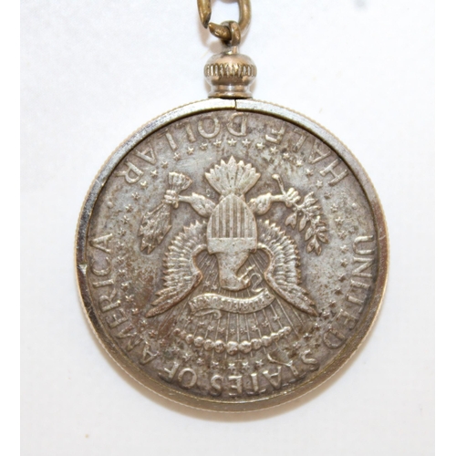 369 - 1964 USA Half Dollar Coin Key Ring