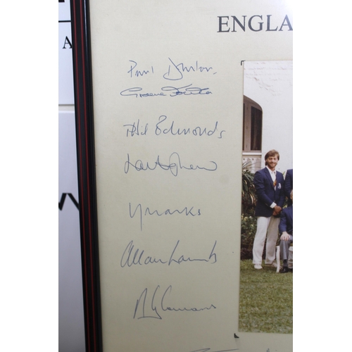 254 - England Cricket Touring Squad Photograph 1984-1985 to India and Australia - Signed by all players

F... 