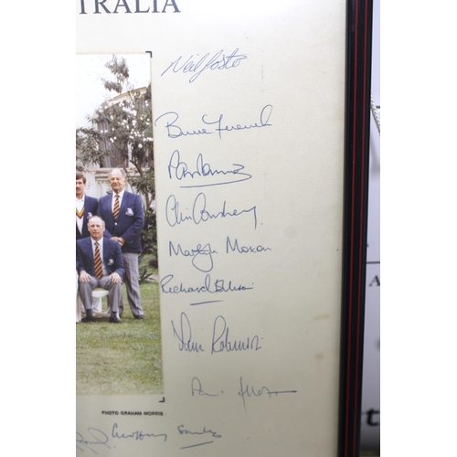 254 - England Cricket Touring Squad Photograph 1984-1985 to India and Australia - Signed by all players

F... 