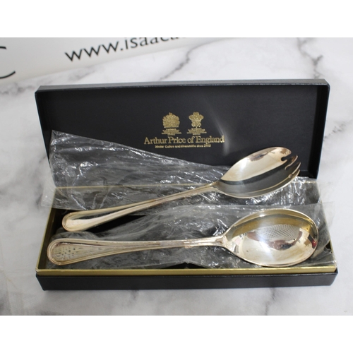 596 - Two Boxes of Silver Plated Items - Cutlery and Goblets