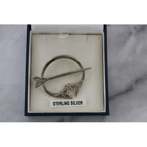 612 - Boxed Sterling Silver Brooch