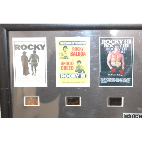 257 - Framed ROCKY Collection  With Certificate Of Authenticity THE FILMCELL FACTORY
All Proceeds Go To Ch... 