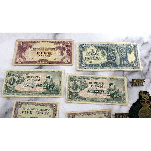 302 - Royal Marine Insignia, War Time Currency Bank Notes