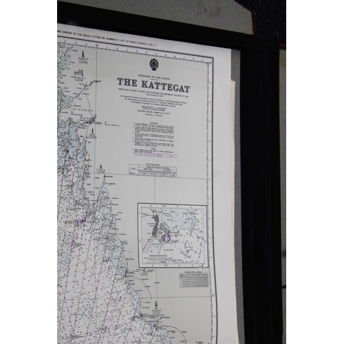 288 - Quantity of Navigation Charts Printed 1960's & 1970's. Covering New Zealand and Scandinavia - 12 Cha... 