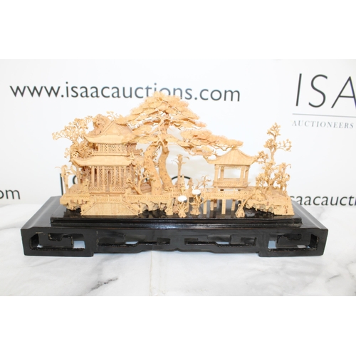 16 - Oriental Cork Carving On Plinth
Collection Only