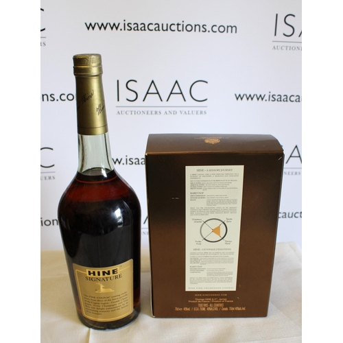 208 - Two Bottles of HINE Cognac 100cl and 70cl ( One Boxed)

Collection Only