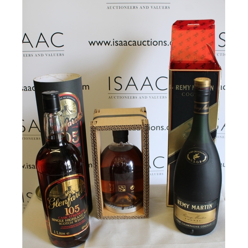 225 - Three Boxed Whisky and Cognac Bottles
Collection Only