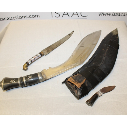 292 - Two Old Daggers - One in Sheath - Collection Only