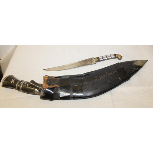 292 - Two Old Daggers - One in Sheath - Collection Only