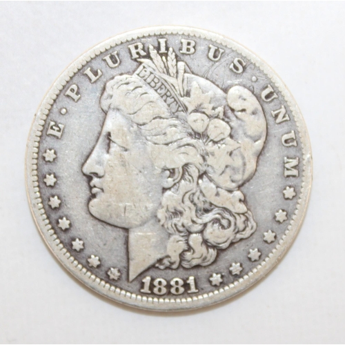 397 - 1881 USA Silver Dollar Coin