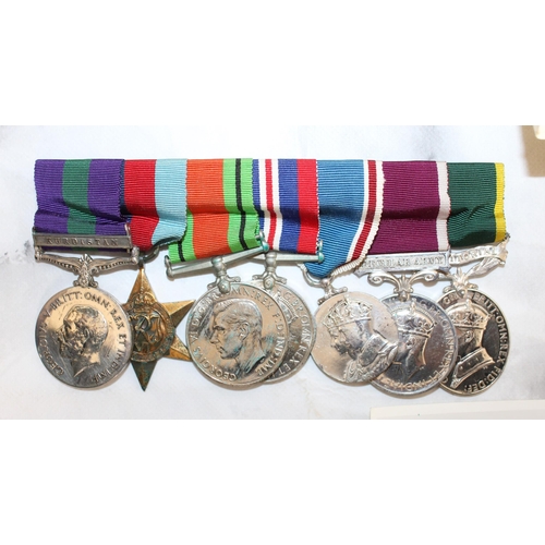 311 - Military Medal Group of 7 Medals Awarded to CAPT B J C Crabtree Seaforth Highlanders / West Yorkshir... 