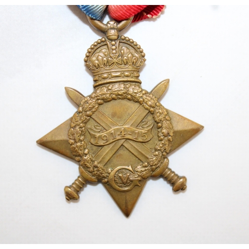 312 - WWI 1914-15 Star Medal Awarded to 9803 PTE J CAMPBELL DURH L I