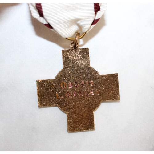 121 - BRITISH RED CROSS MEDAL IN BOX WITH PAPERWORK