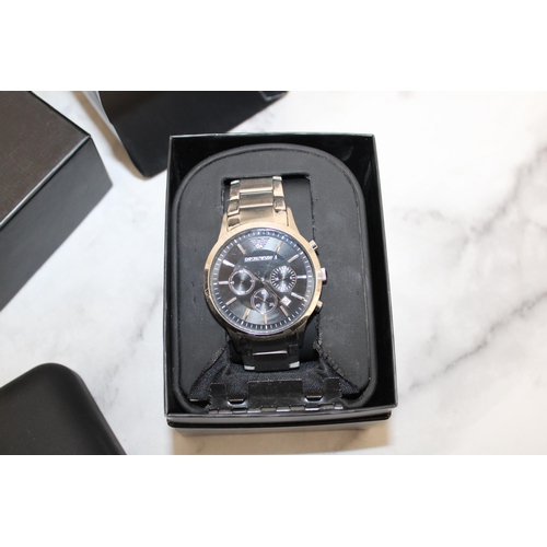 512 - EMPORIO ARMANI BOXED WATCH UNTESTED