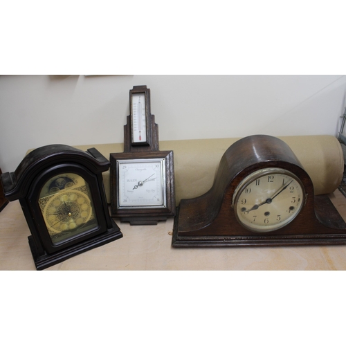 218 - Two Clocks And Barometer Untested
Collection Only
All proceeds of this lot go to Charity