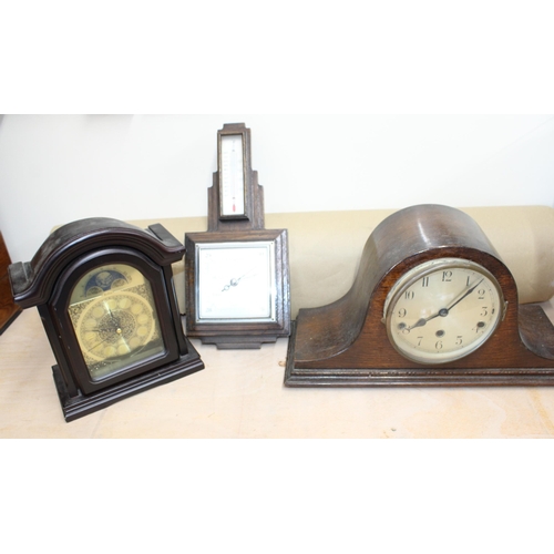 218 - Two Clocks And Barometer Untested
Collection Only
All proceeds of this lot go to Charity