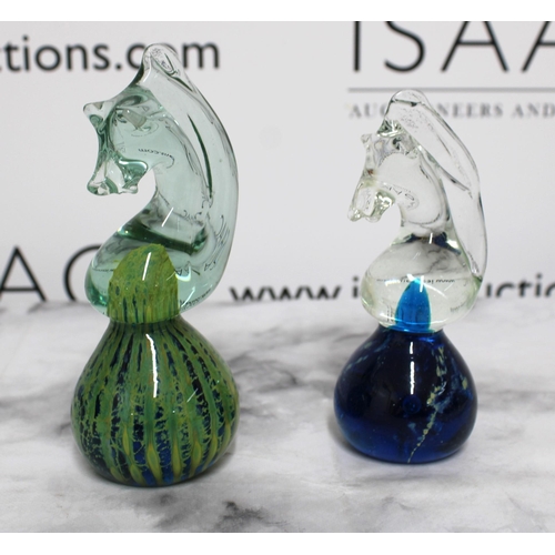 80 - Two MDINA Seahorse Paperweights
Collection Only