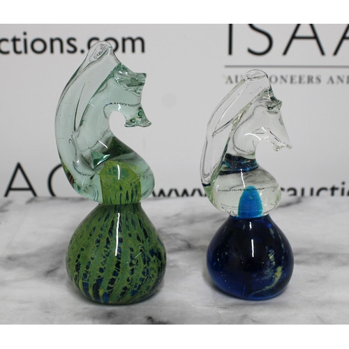 80 - Two MDINA Seahorse Paperweights
Collection Only