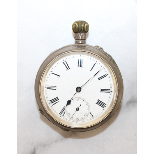 549 - Stamped 0.935 Hallmarked Pocket Watch Untested