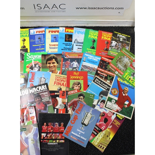 239 - Large Selection Of Collectable Football Programmes - Mainly Charity Shields and League Cup Finals - ... 