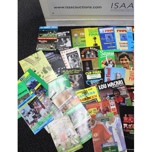 239 - Large Selection Of Collectable Football Programmes - Mainly Charity Shields and League Cup Finals - ... 