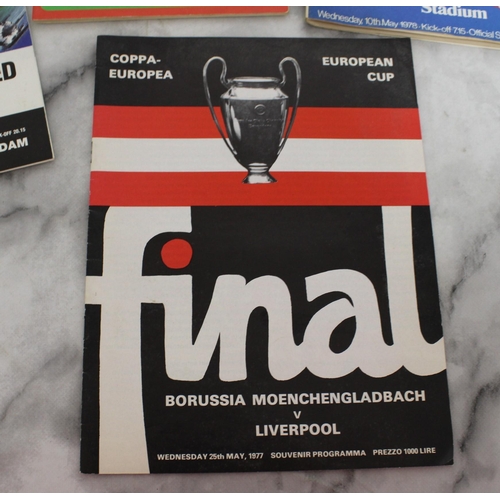 240 - Four European Cup Final Football Programmes

Dates 1977,1978, 1979 and 1991