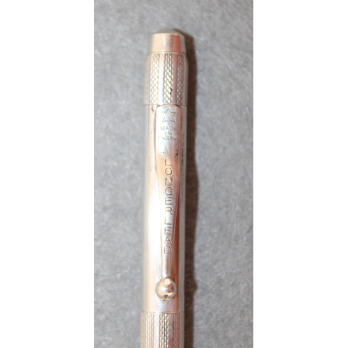 445 - Vintage Made In England Stamped Sterling Silver Longer Lead Pencil