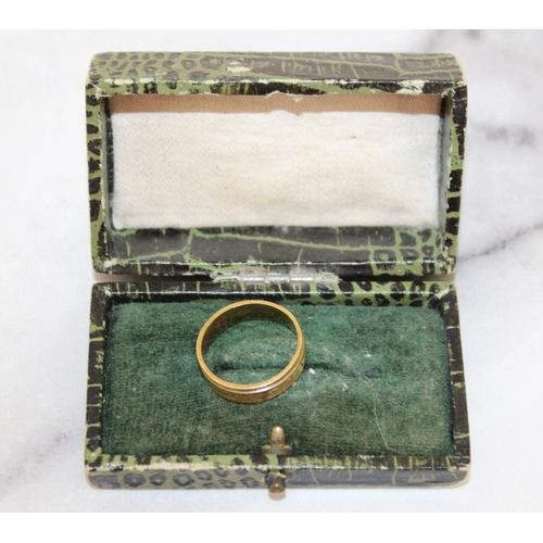 529 - Stamped 18ct Gold Ring Size-Q Total Weight-4.04g
All Proceeds Go To Charity
In A Box