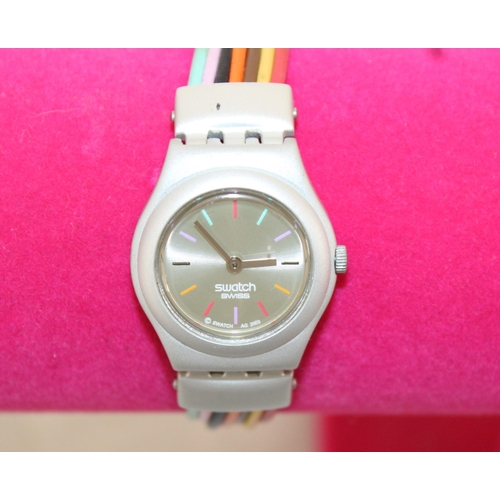 551 - SWATCH Irony Ladies Aluminium Leather Water Resistant Watch Untested
All Proceeds Go To Charity
In A... 