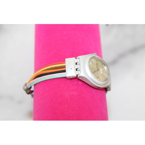 551 - SWATCH Irony Ladies Aluminium Leather Water Resistant Watch Untested
All Proceeds Go To Charity
In A... 