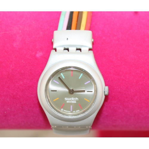 551 - SWATCH Irony Ladies Aluminium Leather Water Resistant Watch Untested
All Proceeds Go To Charity
In A... 