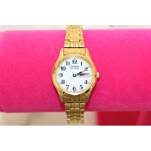 552 - CITIZEN ECO-DRIVE GOLD TONE EXPANDING BRACELET WATCH UNTESTED 
All Proceeds Go To Charity
In A Box