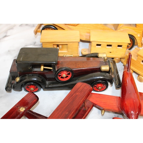 86 - Collection Of Wooden Cars/Planes/Train Various Conditions Some WOODENTOPS LONDON
All Proceeds Go To ... 