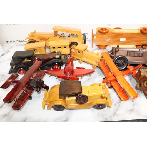 86 - Collection Of Wooden Cars/Planes/Train Various Conditions Some WOODENTOPS LONDON
All Proceeds Go To ... 