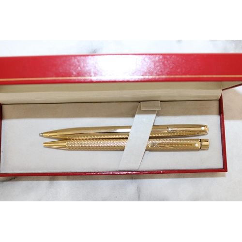 544 - 2 Sheaffer Ball point pens in case