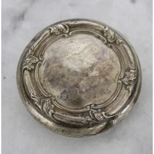 462 - C0llection of, Silver Hallmarked Lid, Silver Hallmarked Thimble and Silver coin??