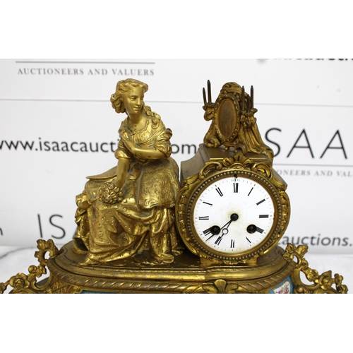 219 - Mantel Clock With Key Untested
Width-43.5cm
Height-33cm
Collection Only