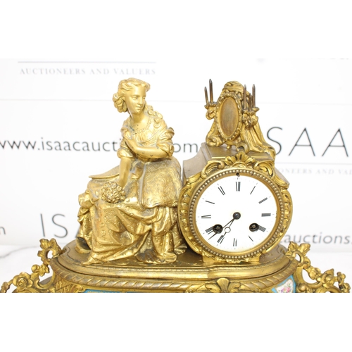 219 - Mantel Clock With Key Untested
Width-43.5cm
Height-33cm
Collection Only